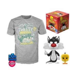 Funko Pop! Tee Box Looney Tunes - Sylvester and Tweety (Flocked Exclusive) Maat XL