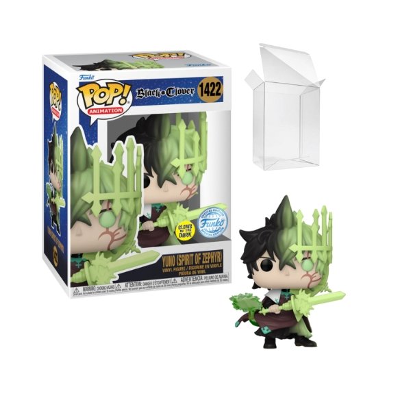 Funko Pop! Black Clover - Yuno (Spirit of Zephyr) Glow-in-the-Dark