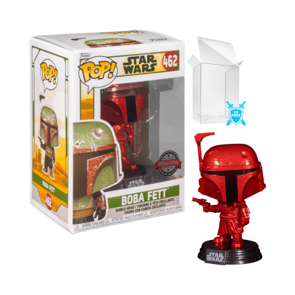 Funko Pop! Star Wars - Boba Fett Red Chrome #462 Exclusive