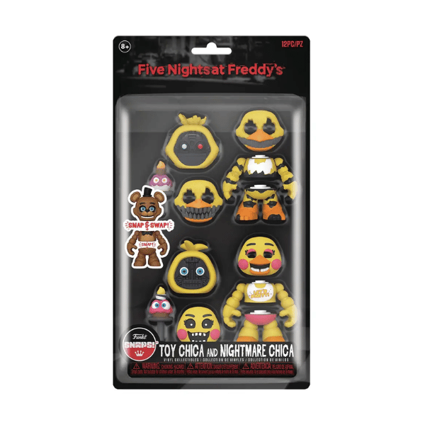 Funko Pop! Five Nights at Freddy’s - Nightmare Chica & Toy Chica - Snap Action Figures