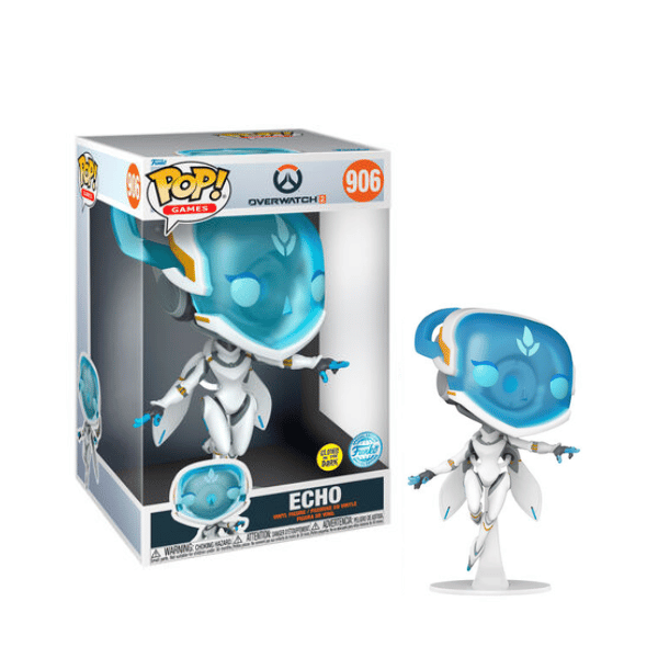 Funko Pop! Games: Overwatch 2 - Echo Glow in the Dark Jumbo 10