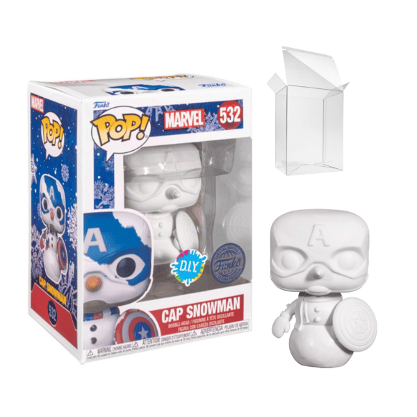 Funko Pop! Marvel: Holiday - Captain America DIY Exclusive