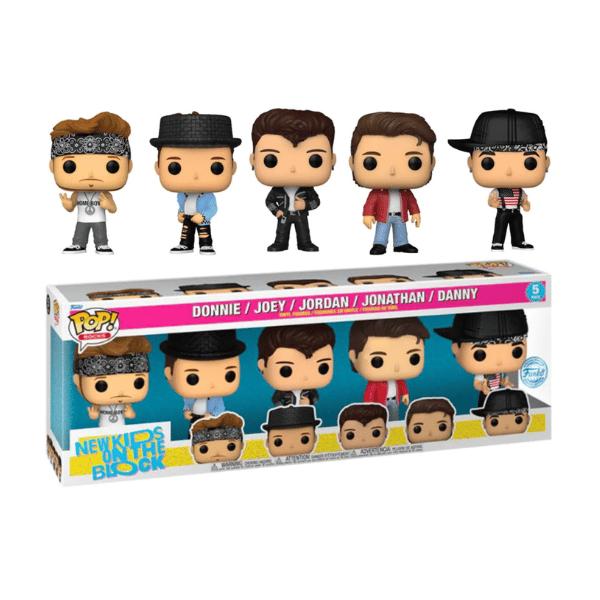 Funko Pop! Rocks New Kids on the Block - Donnie, Joey, Jordan, Jonathan & Danny 5-Pack Exclusive