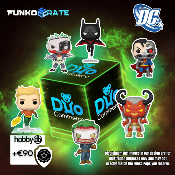 Funko Crate 'GREEN BOX' 6X Funko Pop - Thema; DC Comics