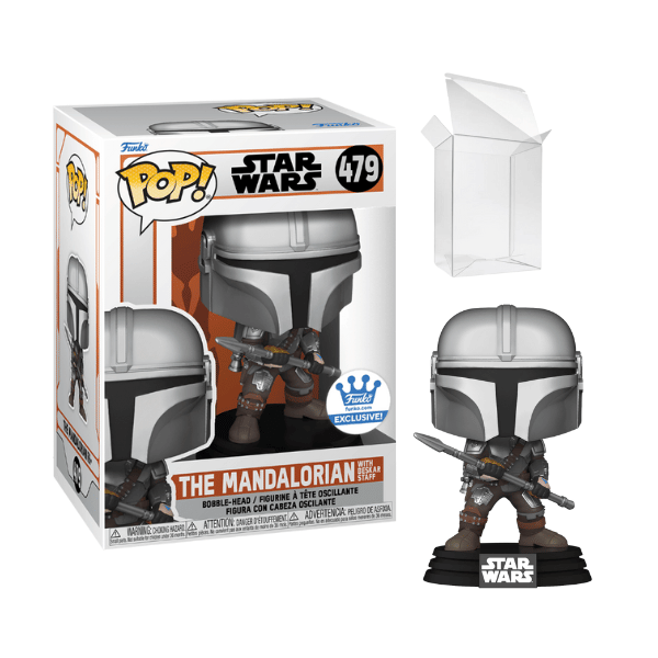 Funko PoP! Star Wars: The Mandalorian - The Mandalorian with Beskar Staff Exclusive