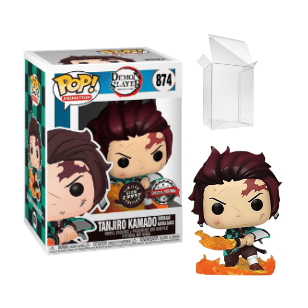 Funko Pop! Demon Slayer Tanjiro Kamado (Hinokami Kagura Dance) #874 Glow Chase Limited Edition Exclusive (1)