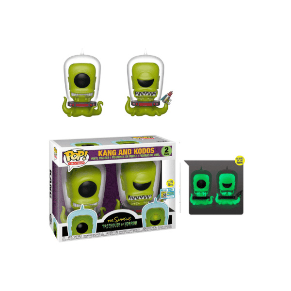 Funko Pop! Animation: The Simpsons Treehouse of Horror - Kang and Kodos 2-pack Glows in the Dark 2019 Summer Convention Exclusive Vaulted