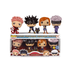 Funko Pop! Animation: Jujutsu Kaisen - Gojo, Megumi, Nobara, Itadori Glow in the Dark Exclusive 4-Pack