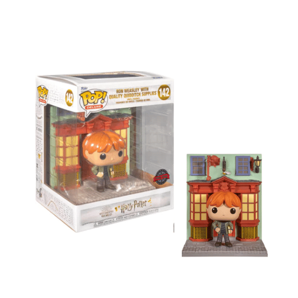 Funko Pop! Deluxe: Ron Weasley with Quality Quidditch - Exclusive