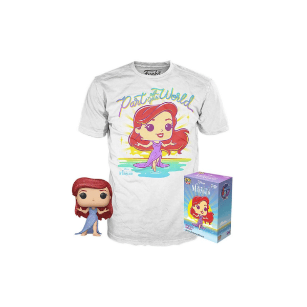 Funko Pop! Disney The Little Mermaid Tee Box Ariel - Diamond Exclusive (Size S)