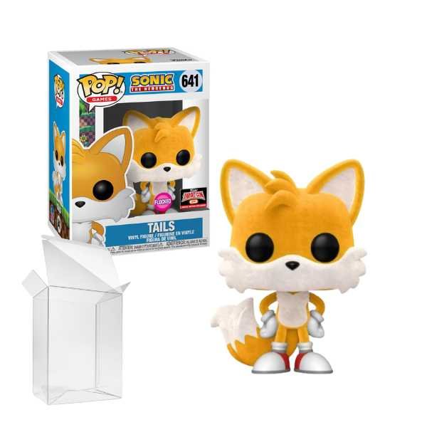 Funko Pop! Games Sonic the Hedgehog - Tails (Flocked) # 978 - Target Con Exclusive