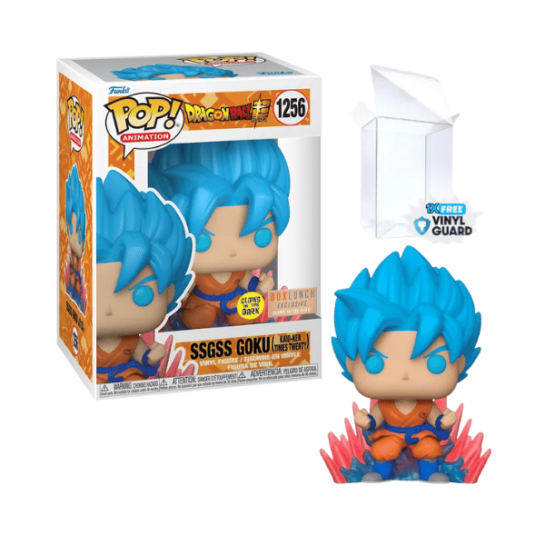 Funko Pop! Animation: Dragon Ball Z - SSGSS Goku #1256 Boxlunch Exclusive Glows in the Dark