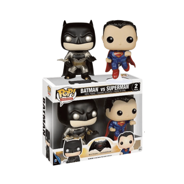 Funko Pop! DC Comics Batman v Superman - Batman vs Superman 2-Pack Vaulted Metallic [7.510]