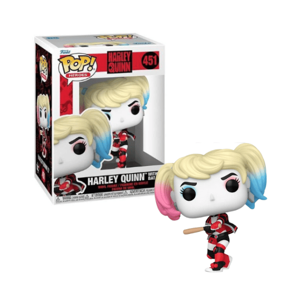 Funko Pop! DC Comics Heroes_ Harley Quinn (With Bat) #451