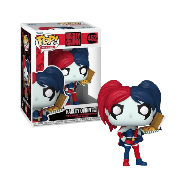 Funko Pop! DC Comics Heroes_ Harley Quinn (With pizza) #452