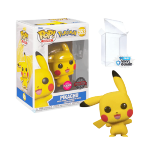 Funko Pop! Pokemon - Pikachu Waving #553 Flocked Exclusive Special Edition