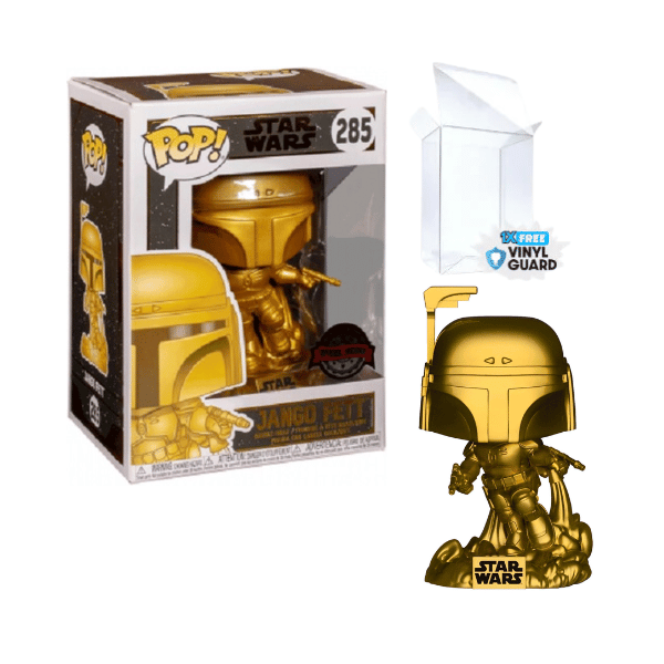 Funko Pop! Star Wars: Jango Fett #285 Gold Metallic Special Edition Vaulted