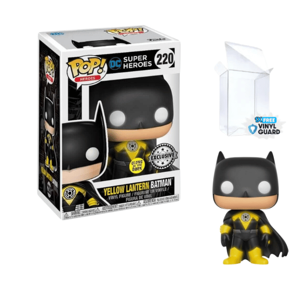 Funko Pop! Yellow Lantern Batman Glow In The Dark Exclusive #220 [Condition:7.5/10]