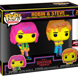 Funko Pop! Movies: Stranger Things - Robin & Steve Targetcon 2024 Exclusive Blacklight