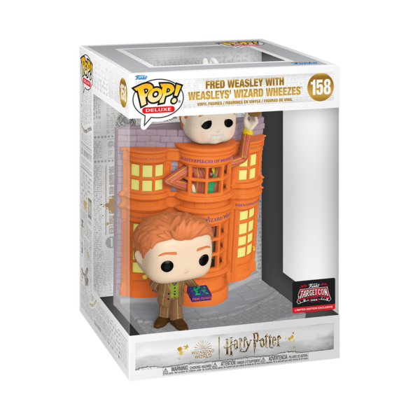 Funko Pop! Harry Potter: Deluxe Fred Weasley with Weasley’s Wizard Wheezes Targetcon 2024 Exclusive