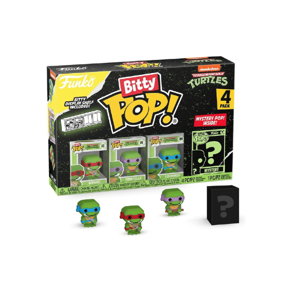 Funko Pop! 4 Pack: Teenage Mutant Ninja Turtles - - Raphael, Donatello, Leonardo & Mystery