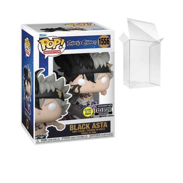 Funko Pop! Animation : Black Clover - Black Asta #1556 Glow-in-the-Dark EE Exclusive