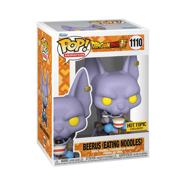 Funko Pop! Animation: Dragon Ball Z - Beerus Eating Noodles #1110 Hot Topic Exclusive