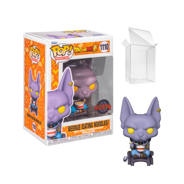 Funko Pop! Animation: Dragon Ball Z - Beerus Eating Noodles #1110 US Exclusive