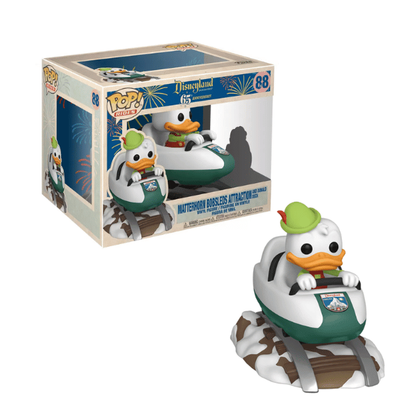 Funko Pop! Disney: Disneyland: 65th Anniversary - Donald Duck with Matterhorn Bobsleds Attraction Rides