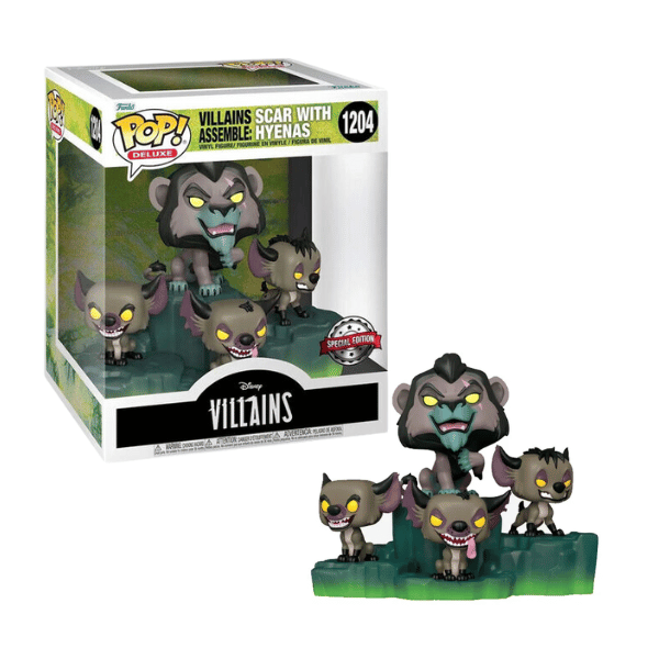 Funko Pop! Disney Villains: Assemble - Scar with Hyenas Deluxe Diorama