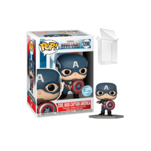 Funko Pop! Marvel: Captain America: Civil War (Build-A-Scene) - Captain America Exclusive