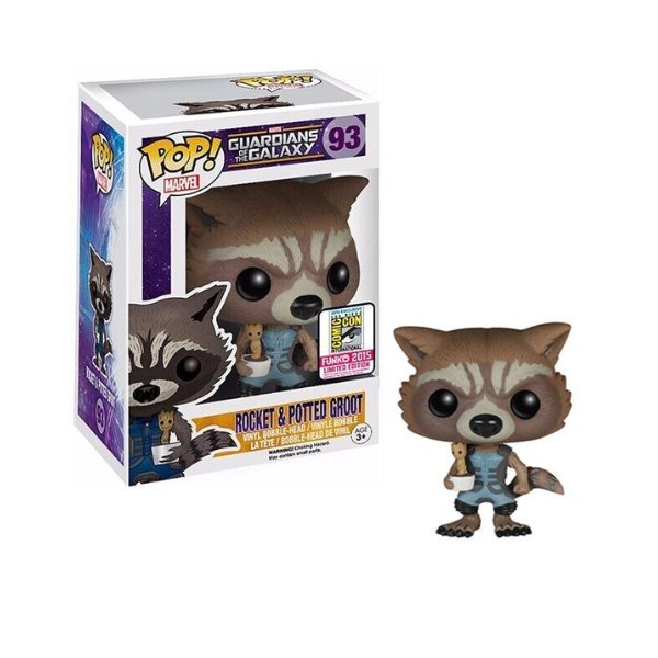 Funko Pop! Marvel Guardians of the Galaxy - Rocket & Potted Groot #93 2015 Limited Edition