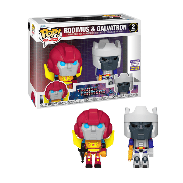 Funko Pop! Movies: Transformers - Rodimus & Galvatron US Exclusive 2-Pack SDCC 2023