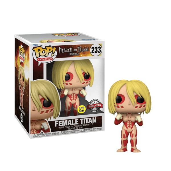 Funko Pop! Super Attack on Titan - Female Titan (Glow in the Dark) 6 Super Sized Pop! - Exclusive