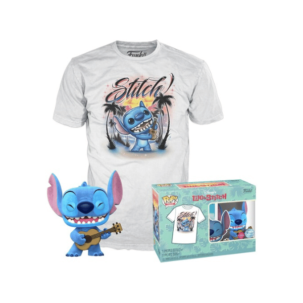 Funko Pop & Tee! Disney - Stitch Exclusive Diamond edition - Maat M