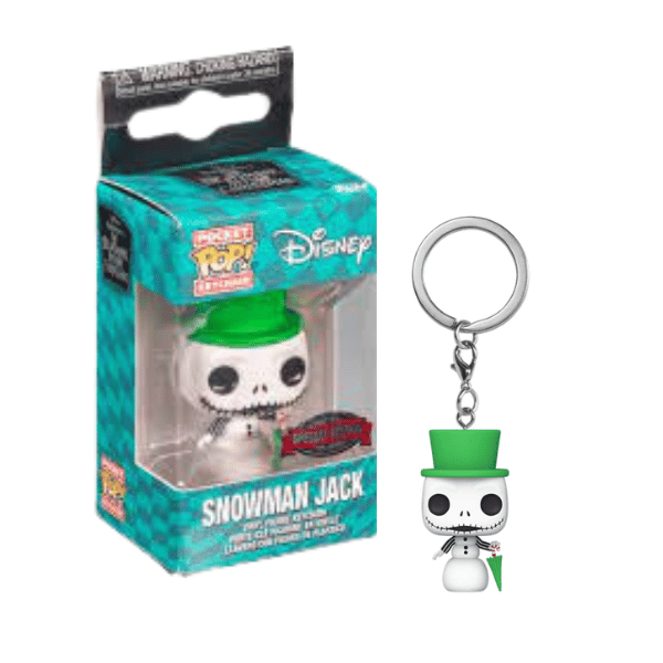 Funko Pop! The Nightmare Before Christmas - Jack Skellington Snowman Pocket Keychain Exclusive