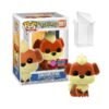 Funko Pop! Games: Pokekom - Growlithe (Flocked) Convention Exclusive #597 [7.5/10]