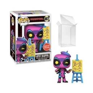 Funko Pop! Marvel Artist Deadpool #887 Blacklight GS Exclusive [Condition 7.510]