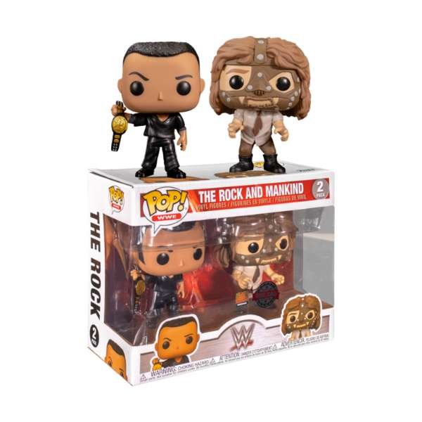 Funko Pop! WWE - The Rock vs Mankind 2-Pack Exclusive Special Edition