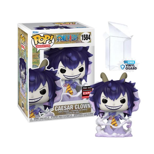 Funko Pop! Animation: One Piece - Ceasar Clown C2E2 Shared Exclusive [+ Free Protector]