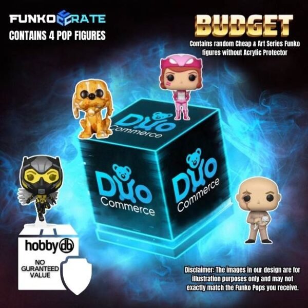 Funko Crate ‘BUDGET BOX’ – 4X Funko Pop – Thema; Random