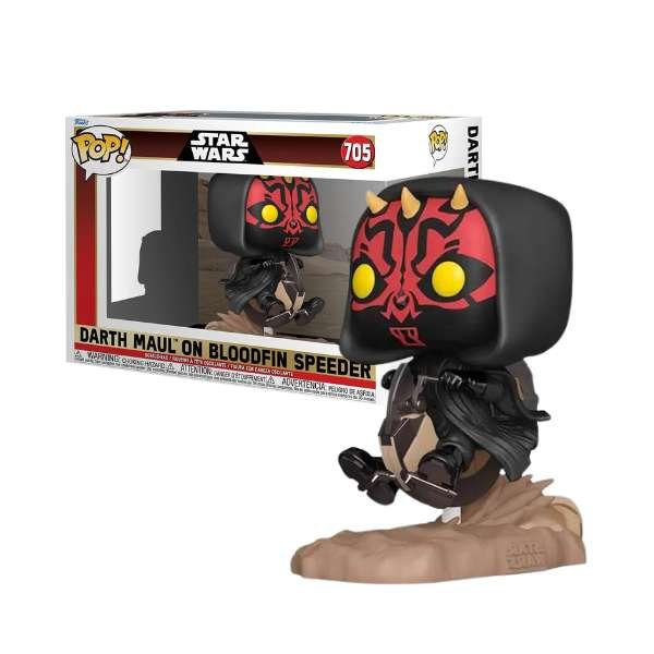 Funko Pop! Rides Deluxe_ Star Wars Episode 1 - The Phamtom Menace 25th Anniversary, Darth Maul on Bloodfin Speeder