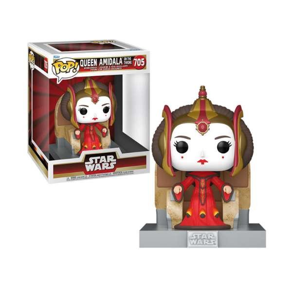 Funko Pop! Star Wars Deluxe Episode 1 - The Phamtom Menace 25th Anniversary - Queen Amidala on Throne