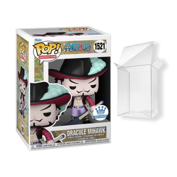 Funko Pop! Animation: One Piece - Dracule Mihawk #1521 Funko Exclusive + Protector Case