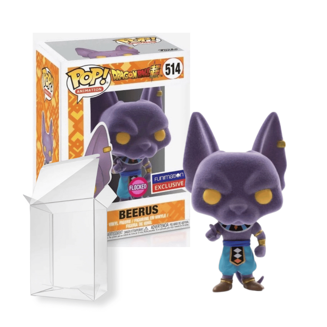 Funko POP! Animation: Dragon Ball Z - Beerus (Flocked)(Funimation) #514