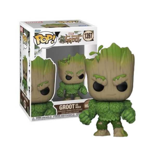 Funko Pop! Marvel_ We Are Groot - Groot As Hulk #1397