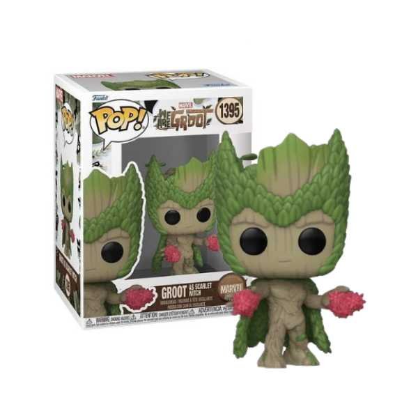 Funko Pop! Marvel_ We Are Groot - Groot As Scarlet Witch #1395