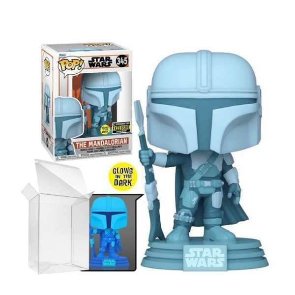 Funko POP! Star Wars: Mandalorian - Mandalorian (Hologram) #345 EE Exclusive