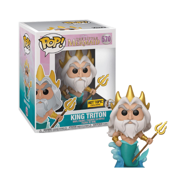 Funko Pop! Disney: The Little Mermaid - King Triton #570 Hot Topic [Box conditie 7.5/10]