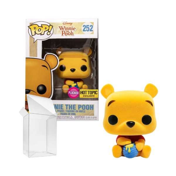 Funko Pop! Disney Winnie The Pooh #252 (Flocked) (Hot Topic Exc) Vinyl Figure [7.5/10]